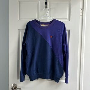 Aviator Nation Crewneck Sweater in Purple and Blue